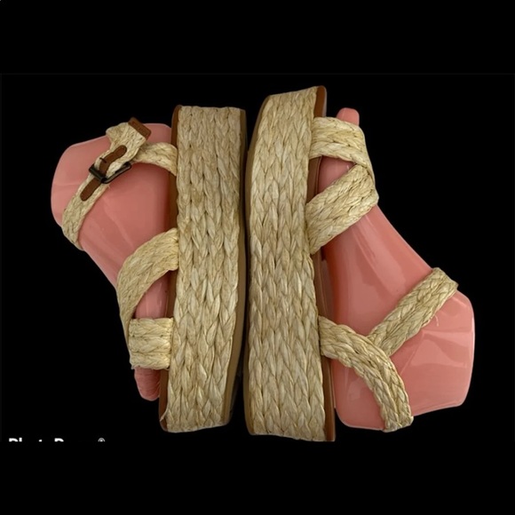 Bamboo 7.5 straw platform sandals - Picture 7 of 11